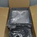 35.4" Kitchen Island Lighting Fixture, Dining Room 4 Lights Chandeliers, Black Wood+Metal Pendant Light for Foyer Hallway Living Room