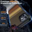 AMILIFECASES Magnetic for iPhone 11 Phone Case-Compatible with MagSafe-Carbon Fiber Texture-Slim Military Grade Drop Protection Phone Case for iPhone 11 6.1", Sunset