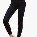 Activewear Thick High Waist Tummy Compression Slimming Body Leggings Pant, XXL, Black