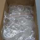 100Pcs Clear Chocolate Box Holder Plastic Round Chocolate Ball Bouquet Holder Flower Packaging Support Rack for Birthday Party