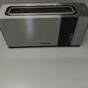 Mueller UltraToast Full Stainless Steel Toaster 2 Slice, Long Extra-Wide Slots with Removable Tray, Cancel/Defrost/Reheat Functions, 6 Browning Levels with LED Display, Housewarming Gifts New Home