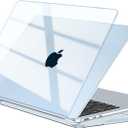 EooCoo Case Compatible with MacBook Air 13 inch M5 2026-2022 M4 M3 M2 A3449 A3240 A3113 A2681, Crystal Hard Shell Scratch Resistant Protective Cover Compatible for MacBook Air 13.6 inch, Sky Blue