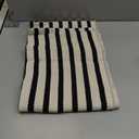 LEEVAN Black and White Striped Rug Doormat 2x3 Washable Front Porch Rug Farmhouse Layered Door Mats Outdoor Cotton Hand Woven Throw Carpet for Entryway/Front Steps/Bathroom/Home Entrance