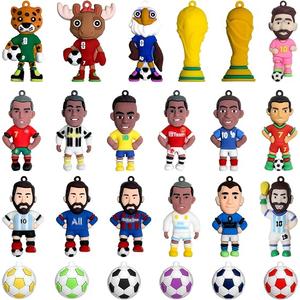 World Cup 2026 Soccer Star Action Figure Set - Mini Football Player Dolls with Trophy & Jersey Accessories 24Pcs, Sports Themed Party Favors & Birthday Gifts for Soccer Lovers