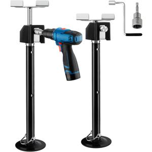 Kohree Set of 2 RV Slide Out Supports, Heavy Duty Camper Support Jacks, Supports up to 5000lbs, Adjust from 20"-49" Height by Power Drill or Hand Crank Handle, RV Camper Accessories for Travel Trailer