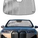 Pigenius Windshield Sun Shade for BMW iX (I20) Electric SUV 2022-2026, Fits xDrive40 50 M60 M70, Reversible Silver/Black