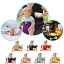 Lychee Harness Seat for High Chair Baby Feeding Safety Seat with Strap, Toddler Booster Harness Belt Portable Dining Seat Strap for Travel Home Restaurant Shopping (Blue)