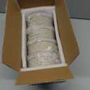 Airtight Food Storage Containers with Lids Mixing Bowls Set, Ceramic Serving Bowls with Lids Set of 4, 12/16/28/40 oz Stackable Nesting Salad Bowls for Cooking, Baking, Ramen - Beige