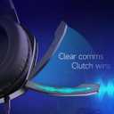 AOC Wired Gaming Headset, Surround Sound Headphones for Xbox Series X|S PS5 PC Switch, Noise Canceling Over-Ear Gaming Mic, RGB Lights, 50mm Drivers, 3.5mm Jack, Black