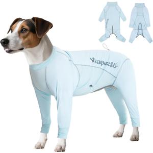 Yeapeeto Dog Sun Protection Cooling Suit UPF 50+, Quick-Dry Breathable Jumpsuit for Large & Medium Dogs, Outdoor Dirt-Resistant Shedding Control Pet Apparel (Ice Blue, X-Large) Yeapeeto Dog Sun Protection Cooling Suit UPF 50+, Quick-Dry Breathable Jumpsuit for Large & Medium Dogs, Outdoor Dirt-Resistant Shedding Control Pet Apparel (Ice Blue, X-Large)