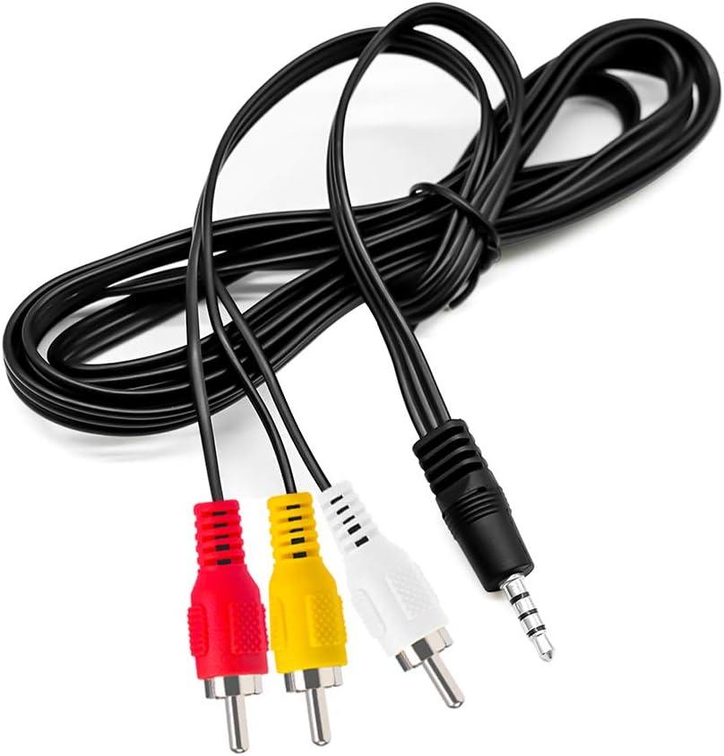 Love Your 10FT 3.5mm TRRS to 3 RCA Stereo Audio Video AUX Cable, Camcorder AV Video Output Cable 1/8" to 3 RCA Cord