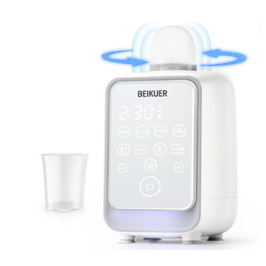 12in1 Baby Bottle Warmer for Breastmilk, 98°F 2m Fast Heating Milk Warmers, 24H Locks Nutrients with 360° Swirlable Heat, Precise Even Warming & Temperature Control, Fits All Bottles, Bags, Jars