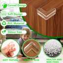 2 x Baby Corner Protector Corner Protector Baby Furniture Corner Protection Transparent Cover Sharp Furniture and Table Top Edges with Adhesive 12 Pack(L-Shaped)