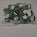 Ouddy Decor 50 Pcs Artificial White Roses Bulk Realistic Silk Roses with Long Stems Fake Roses Flowers for Wedding Bridal Bouquet DIY Table Centerpieces Arrangement Valentines Day Home Decor, White