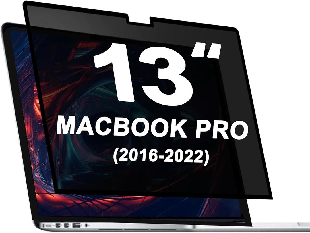 Privacy Screen Protector for Macbook Pro 13 Inch & Air 13 Inch | Anti-Spy, Anti Glare, Blue Light Blocking | Bubble Free, Removable Vacuum Adsorption (2016-2022 M1 M2 Models)