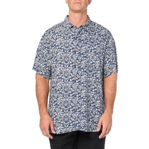 UNIONBAY Men's Rayon Button-up Woven Shirt (Medium, Atlantic)