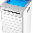 Cooling Fans Air Conditioner Fan,3 Speed,90 Oscillation,7H Timing Humidifier Cooler Evaporative Air Cooler Cooling Fan for Office, Dorm, Room, Outdoor 60W 3 Speed Setting (With Remote Control)