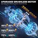 Cordless Car Buffer Polisher Kit, 6-Inch Ultimate Car Polishing Kit with 2x2.0Ah 21V Batteries & 28PCS Attachments, 8-Speed 6000RPM Cordless Buffer Polisher for Car Detailing, Waxer, Scratch Removal