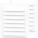 8X 8 Attic Vents Gable Vents, piiyoosnn 304 Stainless Steel Louvered Grille Cover, White Wall Vent,Best for Small Vehicle, Cockloft, Bedrooms, Garage Door Wall Ventilated(White) (8 x 8 White)