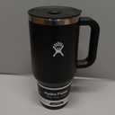 Hydro Flask Travel Tumbler with Handle, Lid and Straw - Insulated Stainless Steel in 32 Oz Black