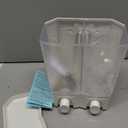 Better Living Products Clear Choice Shower Dispenser 2, Shampoo and Soap Dispenser, 2 x 14.2 fl. oz. White, 5.13" x 3.5" x 7.5" (Two Chamber)