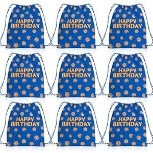 YusXirg 10PCS Cookie Drawstring Cookie Birthday Party Decoration Goodie Bag Backpack for Birthday Party Supplie