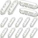 Beebeecraft 180Pcs 3 Hole Spacer Beads Silver Metal Multi Strand Bead Connector with Rhinestones Rectangle Bridge Spacers for Jewelry Making Multilayer Bracelet