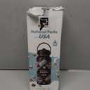 National Parks Water Bottle  40 oz Insulated Stainless Steel Water Jug with 67 Park Stickers, Outdoor Accessories & Gift Box  BPA-Free  Ideal for Hiking, Camping & Travel (Black/Gray)