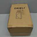 OKELI Dusk to Dawn Outdoor Wall Lights Fixtures, Waterproof Exterior Lighting Fixtures with Photocell Sensor,Vintage Faux Wood Grain Metal Cage Lantern Outside Lights for Porch Patio House Garage