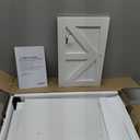 Bathroom Wall Cabinet, Medicine Cabinet with Open Partition and Towel Bar, Rustic Storage Cabinet with Open and Hidden Storage Space, for Bathroom, Living Room, Kitchen, White and Walnut (7.1"D x 18.9"W x 24.8"H)