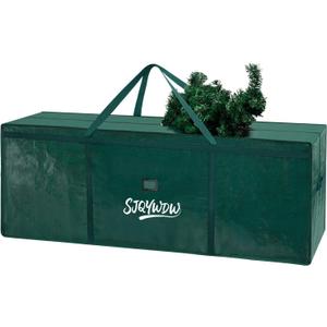 Small Christmas Tree Storage Bag 4ft/5ft  Heavy Duty Reusable Tree Storage Bag with Reinforced Handles, Thickened PE Material Moisture-resistant Tearproof for Short Holiday Trees (Green)