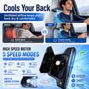 2026 New 5 Speed Car Seat Fan for Baby Rear Facing, Ultra-Quiet Portable Car Fans for Backseat For Kids, Portable Car Ac Fan with Fragrance Cooling for Almost Vehicle Jeep Van Rv Truck (1)