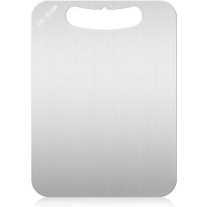 12 x 9 inches Titanium Cutting Board -100% Pure Titanium Kitchen Cutting Board Hygiene and Durability, Double-Sided Medical Grade Titanium.The material is Titanium TA1 Chopping Board