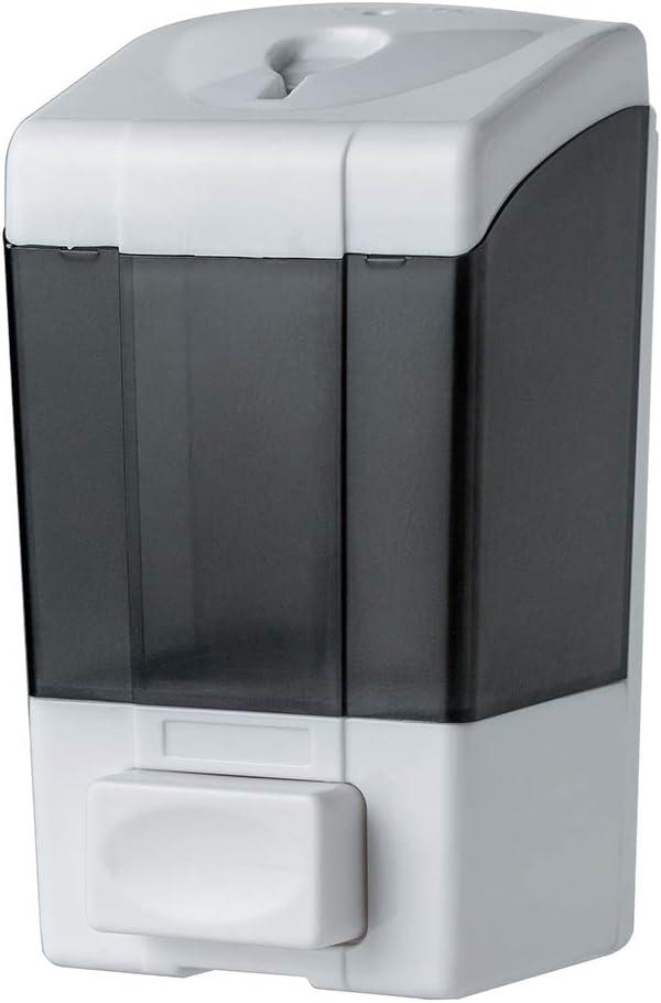 Adhesive Mounted Soap Dispenser 500ML, Large Capacity, Wall Mounted, Gray
