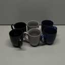 AmorArc 16oz Coffee Mugs Set of 6, Large Ceramic Coffee Mugs for Man, Woman, Dad, Mom, Modern Coffee Mugs Set with handle for Tea/Latte/Cappuccino/Milk/Cocoa. Dishwasher&Microwave Safe, Multi