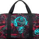 Kids Overnight Duffle Sport Gym Gag with Shoe Compartment & Wet Pocket Luminous Small Sleepover bag Carry on Weekender Travel Tote for Kids Boys Girls