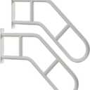 Hand Rails for Outdoor Steps & Elderly (Max 800LBS),U-Shape Wall Mount Stair Railing, Porch, Deck & Garden Grab Bar, Safety Handle for Garage, 2 Pack