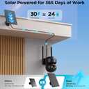 4G LTE Cellular Solar Security Camera Outdoor: No WiFi Solar Powered Security Camera Outdoor Built in SIM Card 2K Battery Wireless Cameras for Home Surveillance Outside 360 Live View Motion Detection