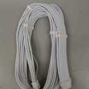 EZDIY-FAB 16AWG PCI-e 5.0 12VHPWR PSU Sleeved Cable, 600W 12+4 Pin Male to 12+4 Pin Male GPU Cable for RTX 5080/5070/ 3090Ti/4070Ti/4080/4090, 60cm/23.62in-Pure White