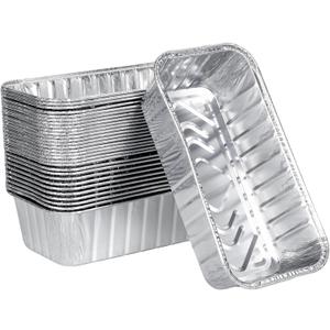 2lb Aluminum Loaf Baking Pans,Heavy Duty Foil Baking Container for Baking Holiday Treats Food Storage, Takeout,Homemade or Commercial- 8.5 x 4.5 x 2.5(30 Pack)