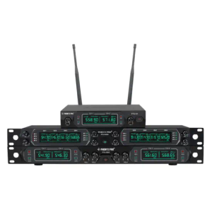 PHENYX PRO® PTU-51/5000/4000 Series Fixed UHF Frequency Dusl Quad Eight Channels Wireless Microphone System 