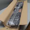 Pull Down Closet Rod Stainless Steel,35"-48" Adjustable Wardrobe Lift Rail Rod,60 lbs Load Capacity,Side & Back Mounted Closet Pole for Waredrobe & Hanging Clothes