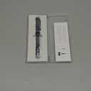 Asvine V126 Vacuum Filling Fountain Pen Blue Swirl Acrylic, Medium Nib Large-Capacity with Gift Case