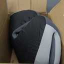 L-Shaped Memory Foam Seat Cushion with Lumbar Support and Cutout