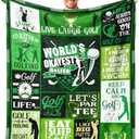 Golf Gifts for Men Blanket Ultra Soft Flannel Golfer Throw Blanket for Golf Lover Golfing Gifts Stuff 50"x40"