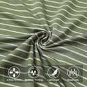 M MAELREG Boys Golf Shirt Striping Short Sleeve Quick Dry Stretch Active Collared Youth Kids Polo Shirts Size 6-18