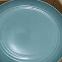 12 Pcs Unbreakable Deep Dinner Plates Set, 10 inch Reusable Plastic Wheat Straw Plates, Microwave and Dishwasher Safe Plate for Kitchen, Lightweight Plate for Dessert, BPA Free, Dark Green