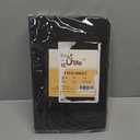4U'LIFE Single Fitted Sheet, Prime 1800 Series, Ultra Soft & Comfortable, Double Brushed Microfiber (Black, Queen)
