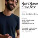 True Classic Mens T-Shirts  Short Sleeve Crew Neck T Shirts for Man, Cotton Blend Plain Novelty Men's T-Shirts (X-Large, Staple (6-pack))