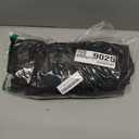 Women Deep V Neck Ruched Maxi Dress Sleeveless Halter Gown Cocktail Evening Formal Dresses (Large, Black)